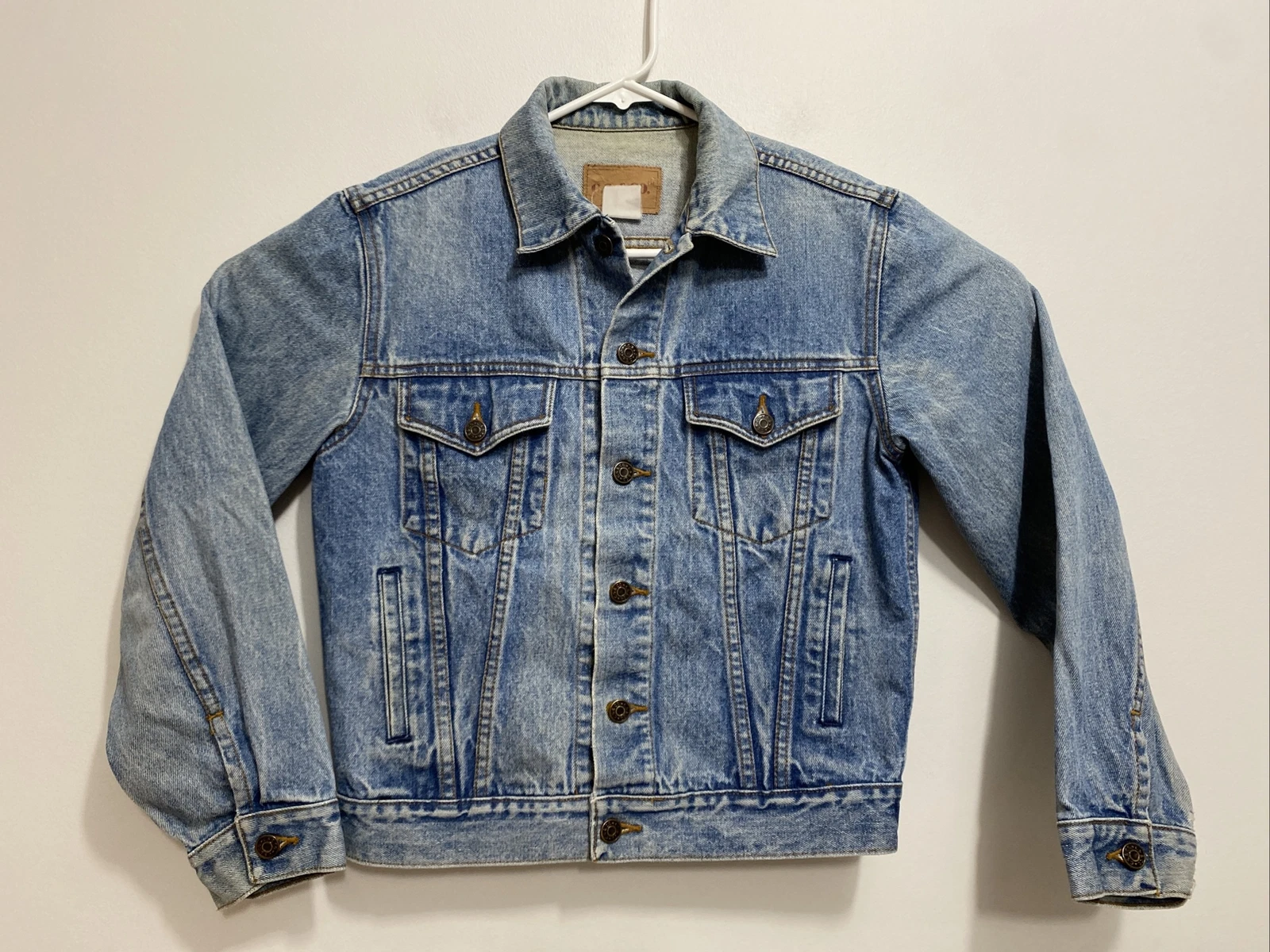 Vintage CS & Co. Button Up Denim Jacket - Mens Size Small - Blue Denim