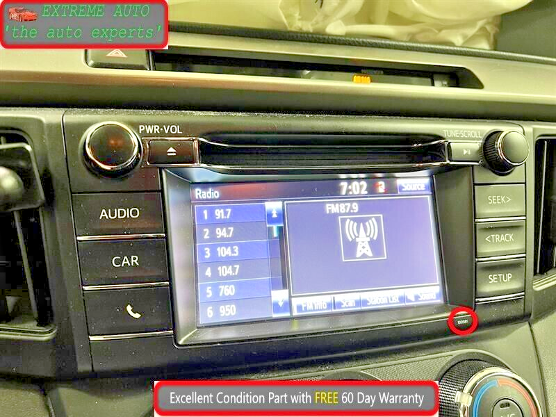 2016-2018 Toyota Rav4 Radio Display Receiver 100581 86140 0R170