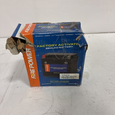 FirePower Factory Activated AGM Battery CTX14FA)