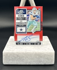 2023 Panini Contenders Optic Rookie Ticket Red RC AUTO Luke Schoonmaker SP #/175