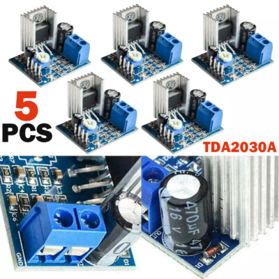 5pc TDA2030A Audio Amplifier Module Power Amplifier Board AMP 6-12V 15W Mono