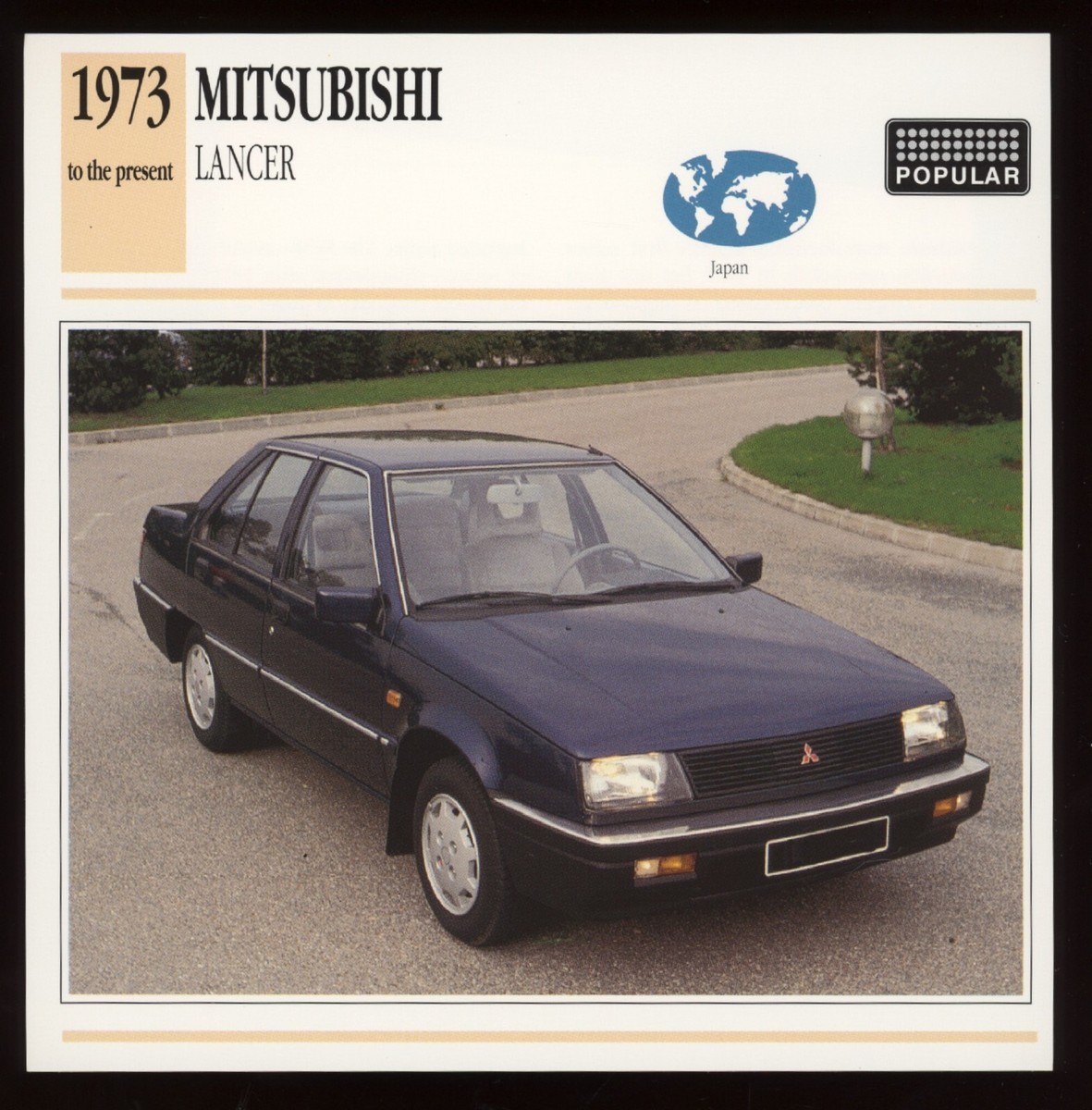 1973- Mitsubishi Lancer Classic Cars Card | eBay