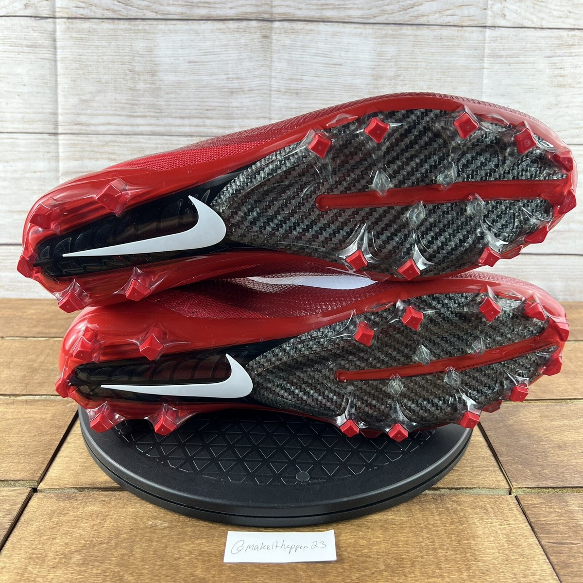 Nike Vapor Untouchable Pro 3 TD Football Cleats Red AO3021-601 Mens Size 16 RARE Nike Vapor Untouchable Pro 3 Football Cleats Red & White  main image 3