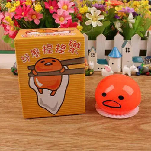 Squishy Puking Egg Yolk Squeeze Ball With Yellow Goop Anti-Stress Relief Toy - Picture 14 of 21