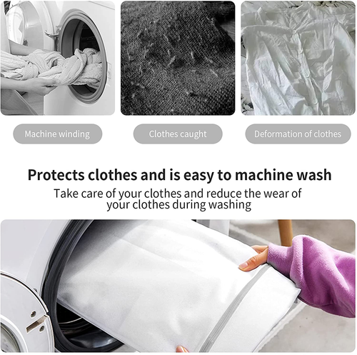 Mesh Bra Bags for Laundry(9 Pack) by , White Lingerie Bags for Washing Delicates - 第 5/12 張圖片