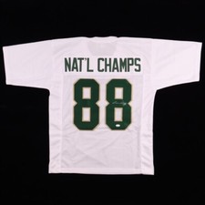 Lou Holtz Signed Notre Dame Nat'l Champions Jersey (JSA COA) 1988 NCAA Champion