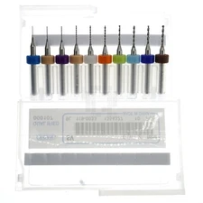 XCAN PCB/Circuit Board Micro Carbide Drill Bit Set, 10-Pieces, 0.3-1.2mm