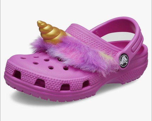 Crocs Kinder Classic I Am Clogs, Monster, Meerjungfrau und Einhorn Hausschuhe Größe 5Y - Bild 1 von 6