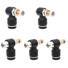 Pneumatic Push to Connect Air Flow Control Valve 6mm Tube OD x 1/8" Male Thre...