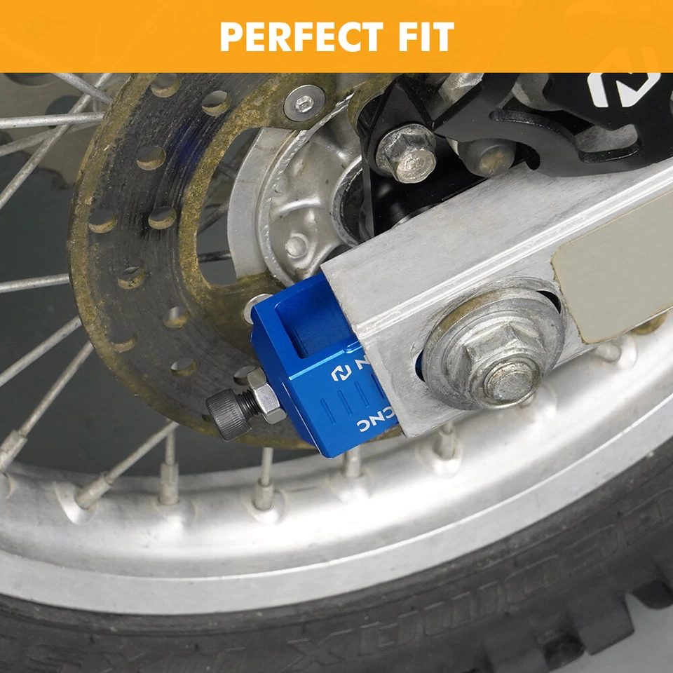 Ajustadores de cadena de bloques de eje trasero Billet para Yamaha YZ85 2002-2018 YZ80 1993-2001 Foto 2 de 4