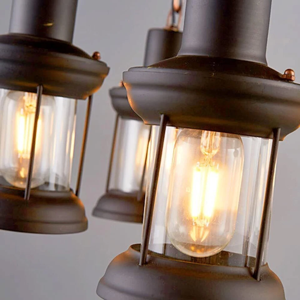 31.5" 8-Lights Wagon Wheel Chandelier Wooden Pendant Lamp Rustic Ceiling Light - Image 3 of 4