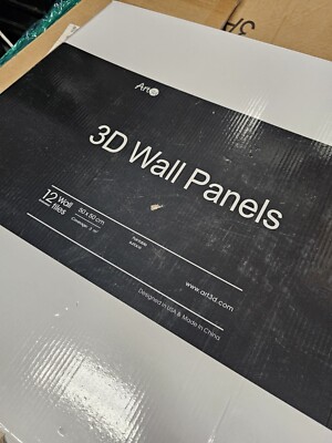 4 -Art3d Slat Wall Panel, 3D Fluted Textured Panel 19.7 x 19.7in., Square - Oak 