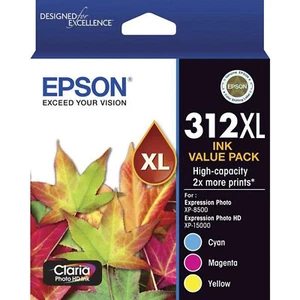 GENUINE Epson original 312XL 3 Cartouche d'encre couleur XP-8500 XP-15000 T183B92
