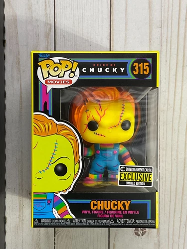 Funko Pop! Chucky 315 Entertainment Earth Exclusive Blacklight Horror Vinyl C03