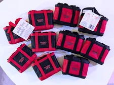 Trader Joe's Micro Tote, Grocery Bag Inside, Red or Black, Holiday Ornament, NEW