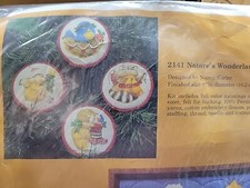 NEW Creative Circle Nature's Wonderland 2141 1986 vintage xmas ornament kit NOS