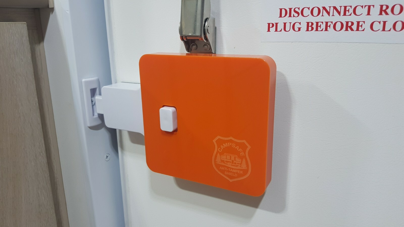 CAMPSAFE AntiTamper Door Lock Security Shield for Jayco Camper Van