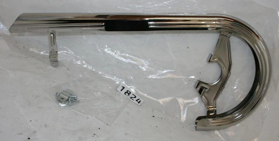 carter de chaine demi fermé acier chromé pour vélo à pédalier 46 dents maxi - Photo 3/4