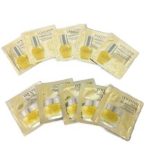 L  Occitane Immortelle Divine Face Cream X5  Eye  Lip Contour X 5 Samples NEW