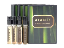 ARAMIS TOBACCO RESERVE EDP 1.5ml .05fl oz x 4 COLOGNE SPRAY SAMPLE VIALS