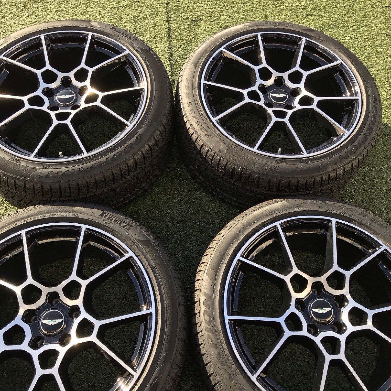 22 ASTON MARTIN DBX RIMS TIRES NEW SET WINTER FACTORY OEM STOCK ORIGINAL 2024