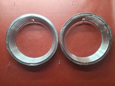 1967-1970 Corvette Camaro Nova Chevelle Stainless Steel Trim Rings Pair