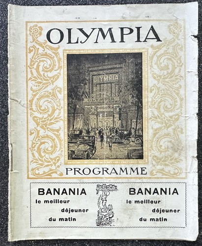 Programa 1919/Entrada para Show/Famoso L'Olympia, París/Soldado de Estados Unidos/Primera Guerra Mundial - Imagen 2 de 10