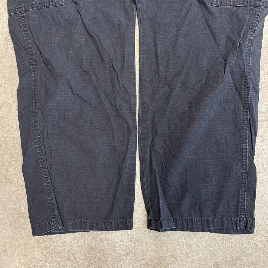 Wrangler Trousers Mens Y2K Cargo Hiking Workwear Canvas Pants, Navy Blue, 36“ image 4