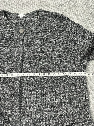 J Jill Pure Jill Cardigan Womens 2X Gray Mohair Wool Cashmere Blend Lagenlook - Picture 7 of 10