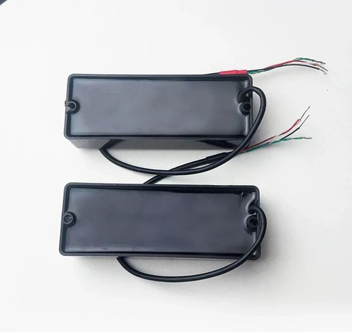 5 String Sealed Soapbar 2 Hole Bass Guitar Humbucker Pickup Ceramic Magnet Bass - Picture 5 of 12