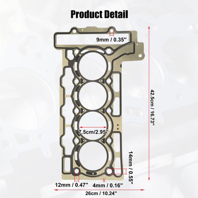 Cylinder Head Gasket 11127595138 for 1.6L L4 Top End Gasket for 