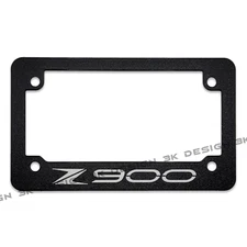 For Kawasaki Z900 Textured Motorcycle License Plate Frame ALL YEARS (WHITE)