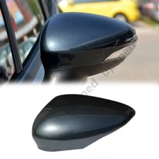 Gray Left Driver Side Car Rearview Mirror Cap Cover For Ford Fiesta 2009-2017