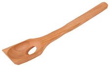 Olivenl&ouml;ffel Oliven - L&ouml;ffel Abtropfl&ouml;ffel L&ouml;ffelchen aus Kirschholz  16 cm