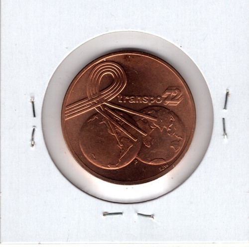 1972 First United States International Transportation Exposition Bronze Medal - Picture 2 of 2