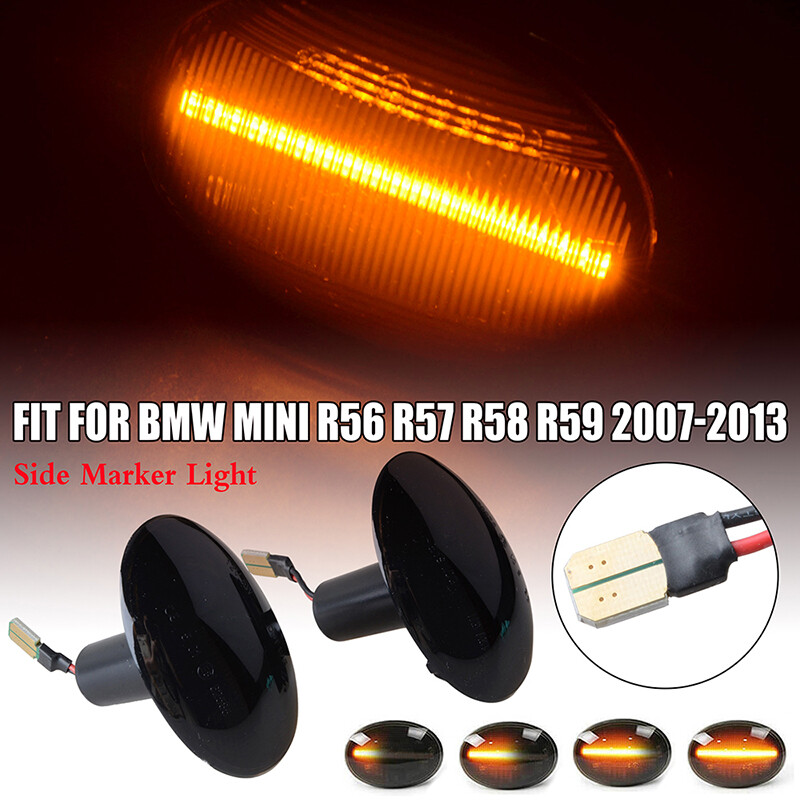 Front Amber LED Side Marker Fender Light For Mini Cooper R55 R56 - Foto 7