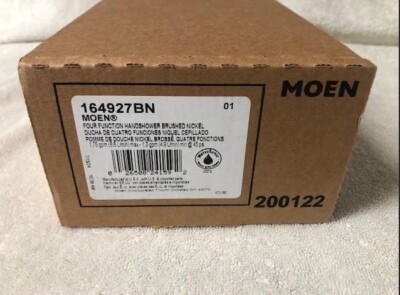 Moen 4-Function Eco-Performance Handheld Showerhead 164927B  Brushed Nickel NEW