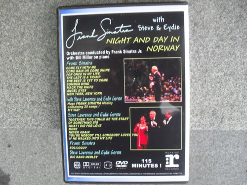 FRANK SINATRA DVD - NIGHT AND DAY IN NORWAY SEPT 28, 1991 w/ STEVE & EYDIE - Picture 2 of 4
