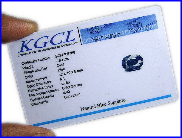 Gemstone Identification Card Report With Photo | eBay Gemstone Identification Card Report With Photo | eBay