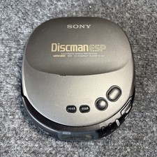 Vintage Sony Discman ESP D-247 Compact CD Player w/ Mega Bass AS-IS, FOR PARTS