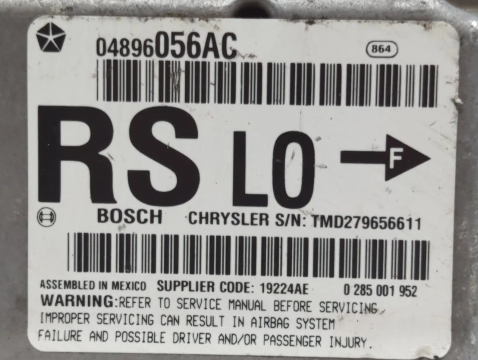 Chrysler Town & Country 2006 módulo de control de chasis Ccm Bcm control de carrocería EWAKH Foto 2 de 4