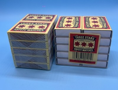 Swedish Camping Matches Three Stars Safety Matches 2 PAKAGES-10 BOXES PER PACK