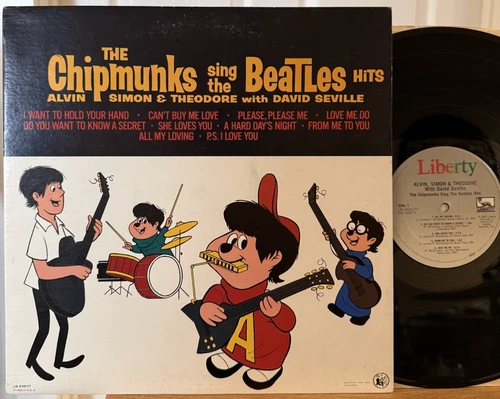 Alvin and The Chipmunks Sing the Beatles Hits Vinyl LP Liberty LN 510177