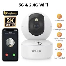 boykeep WIFI Security Camera Dual Band  5GHz/2.4GHz Night Vision- W/out USB Plug