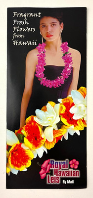 2000s Honolulu HI Royal Hawaiian Floral Leis By Mail Flowers Vintage Brochure