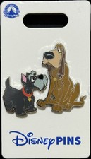 Disney Parks Lady and the Tramp Jock and Trusty Pin Set New with Card