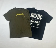 Large & Medium Metallica And AC/DC TEE
