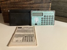 American Express LC 1501 Vintage Credit Card-Sized Calculator With Instructions