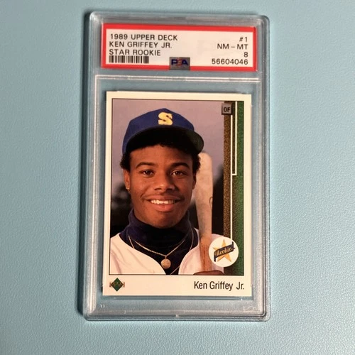 1989 Upper Deck Ken Griffey Jr. Star Rookie #1 Rookie PSA 8 Seattle Mariners