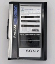 Vintage Sony FM/AM Walkman Stereo Cassette Player WM-F43 Works